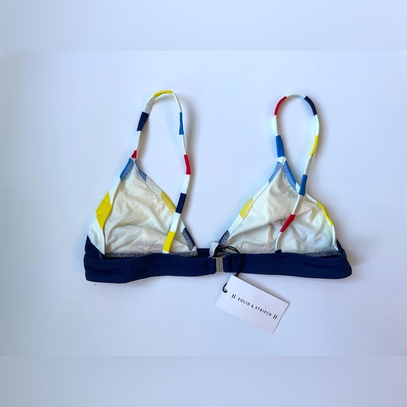 SOLID & STRIPED Morgan Bikini Multi-Colored Stripe Medium, NEW! - Picture 6 of 11
